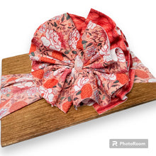 Load image into Gallery viewer, Orange Floral Bow
